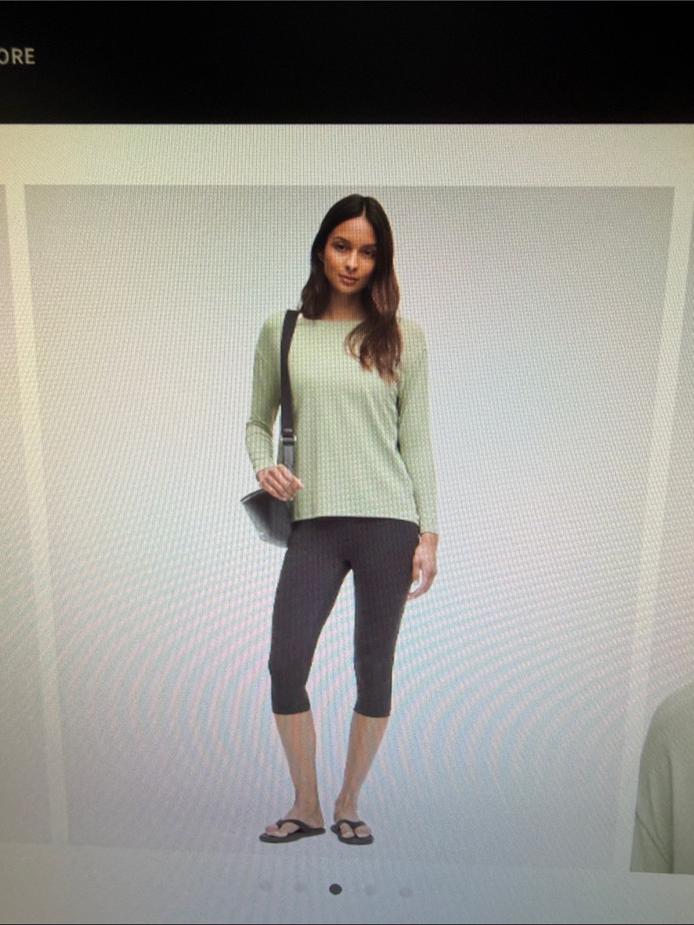 lululemon athletica Back in Action  Long-Sleeve Nulu Top in Light Sage
